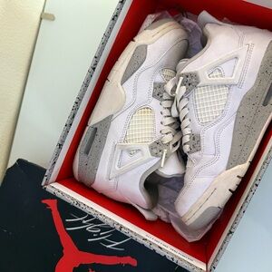 Jordan Gray and White Sneakers